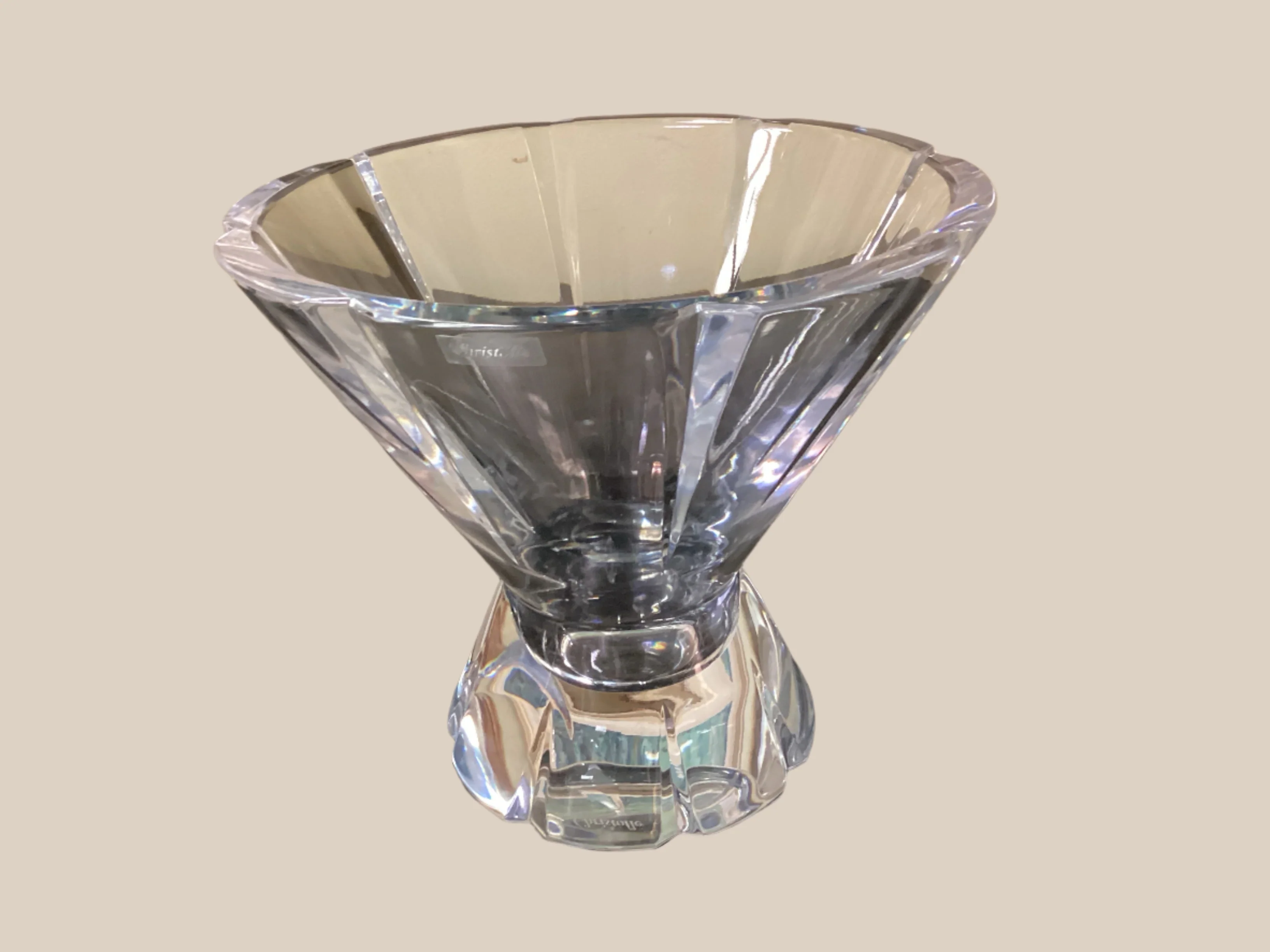 Christofle Crystal Bowl