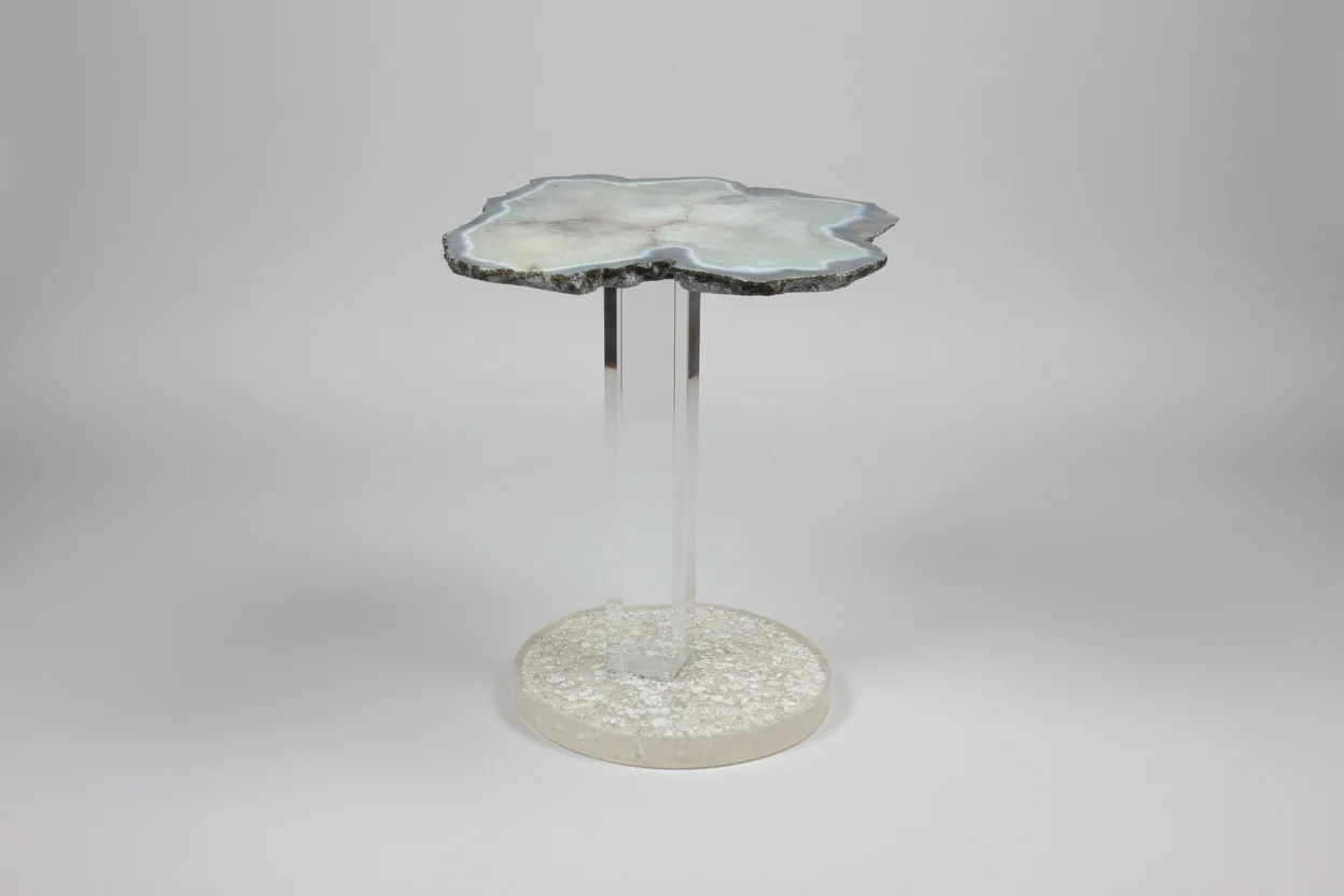 Custom Agate Side Table