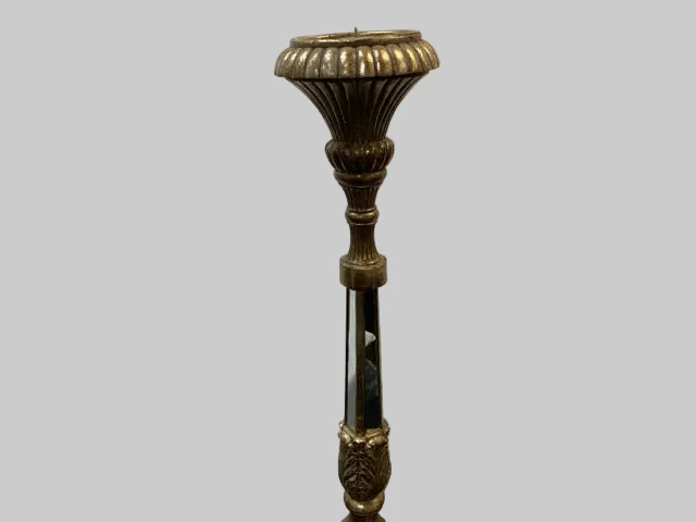 Floor Candle Stand w/Mirror Accent - Image 3