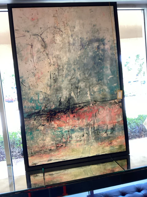 Framed Giclee Abstract With Certificate