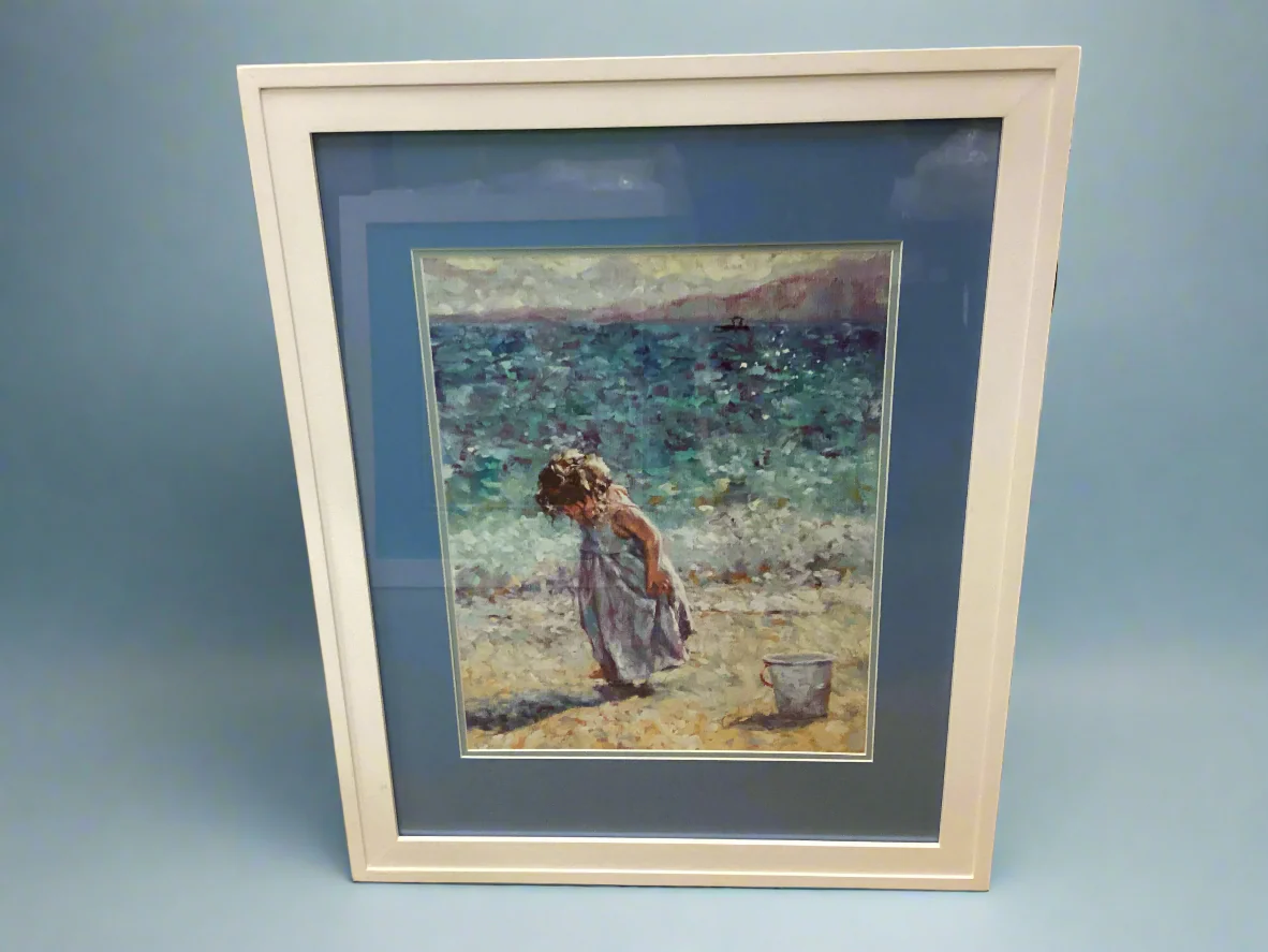 Girl Beach Print