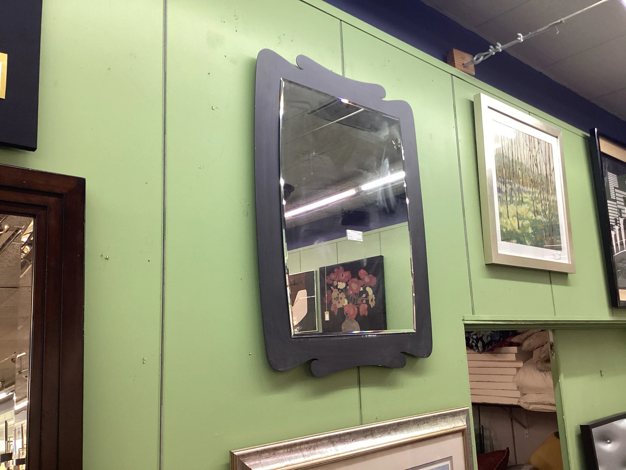 Gray Framed Mirror - Image 2