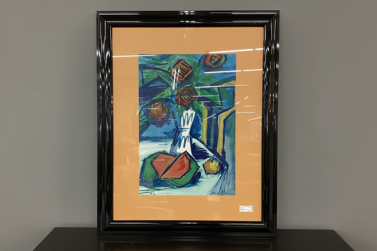 Green And Blue Abstract Print