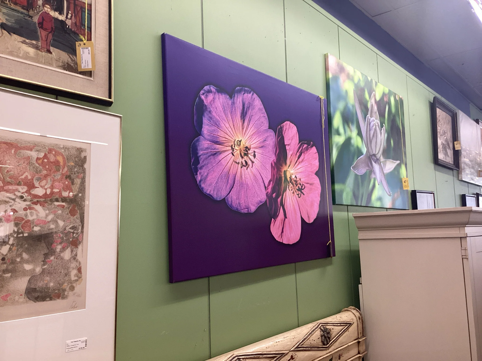 Large Pink Flower Print - Image 2