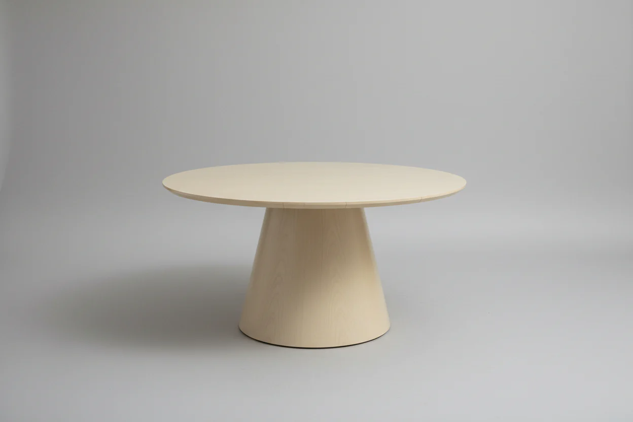 Light Wood Round Dining Table