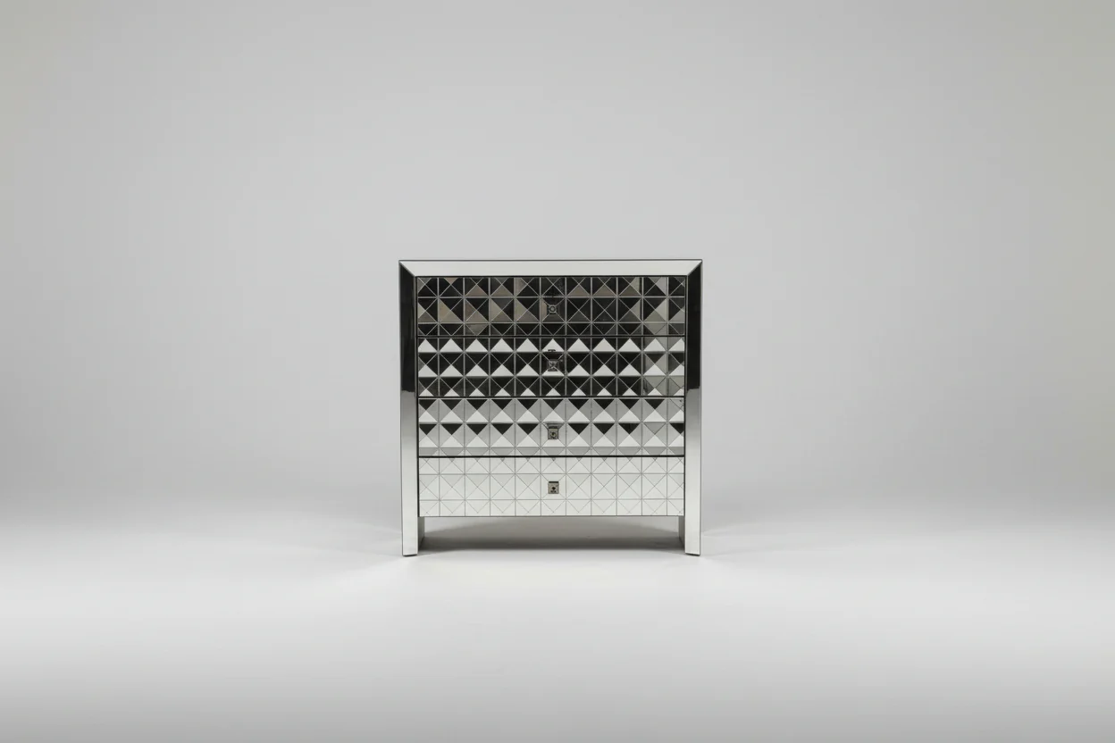 Mirrored Two Door Cabinet