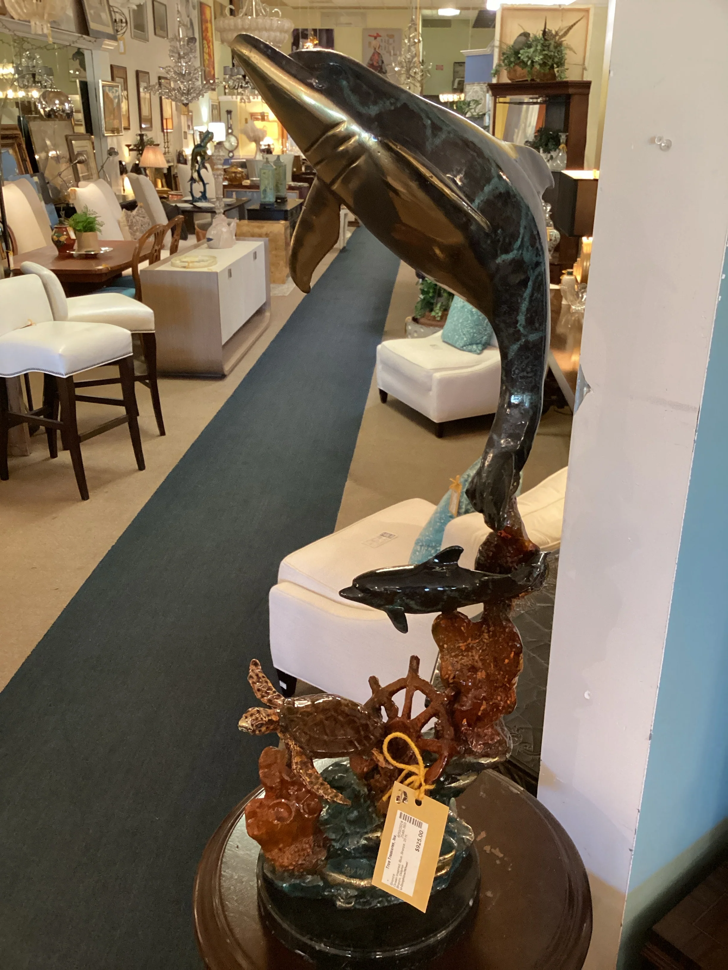 Modern Dolphins With Shipwheel