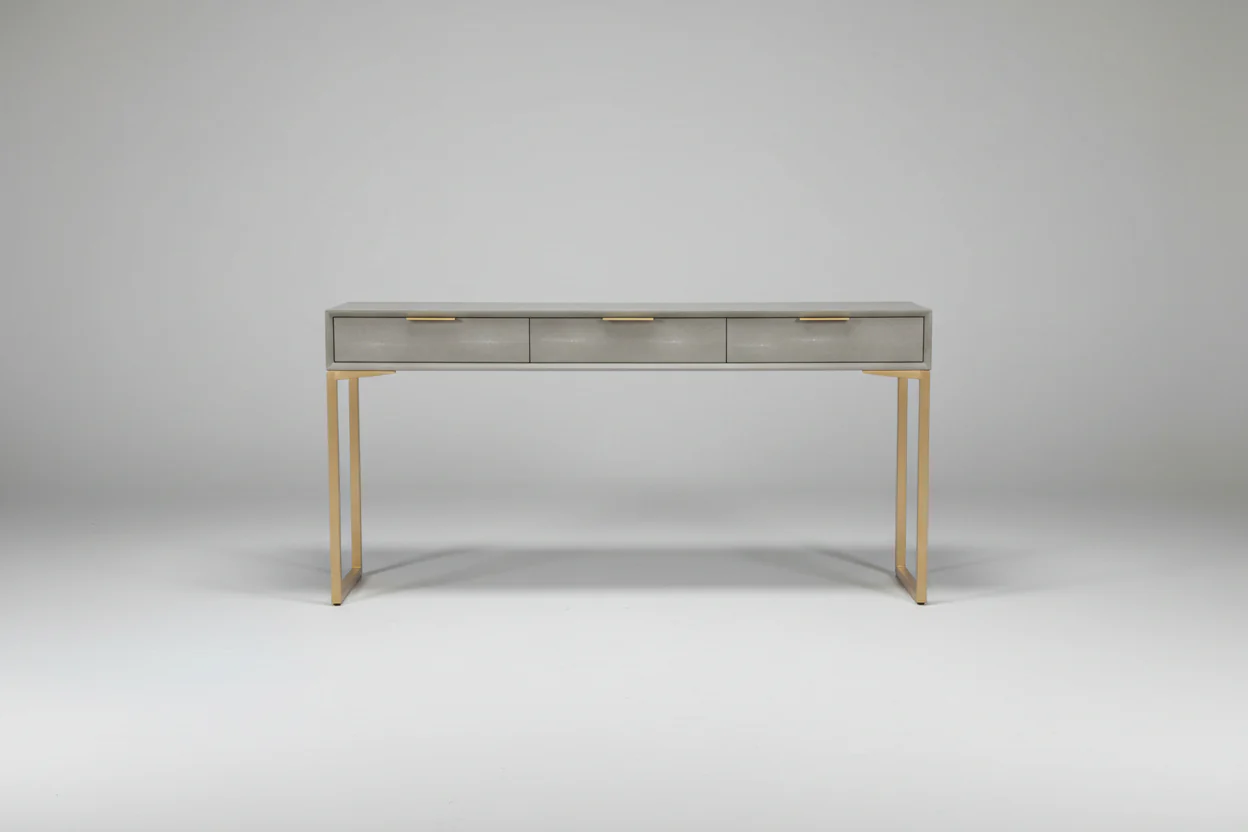 Moe's Shagreen 3 Drawer Console
