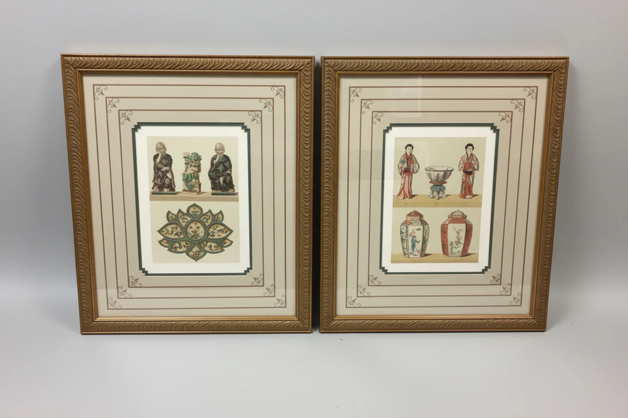 PAIR Asian Porcelains Prints