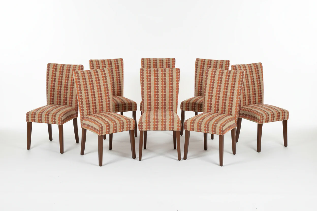 Set Of 8 Dining Parson Chairs