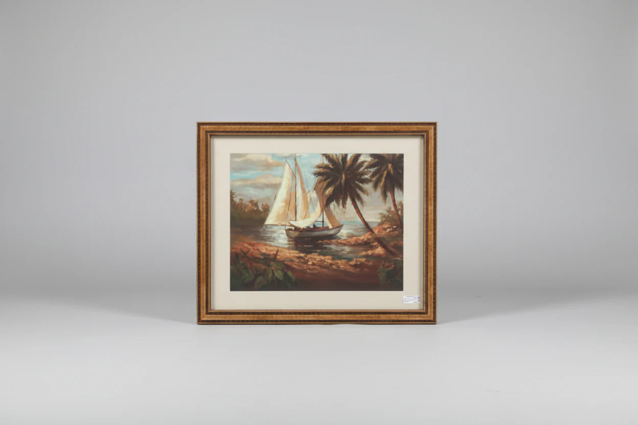 "Setting Sail I" Framed