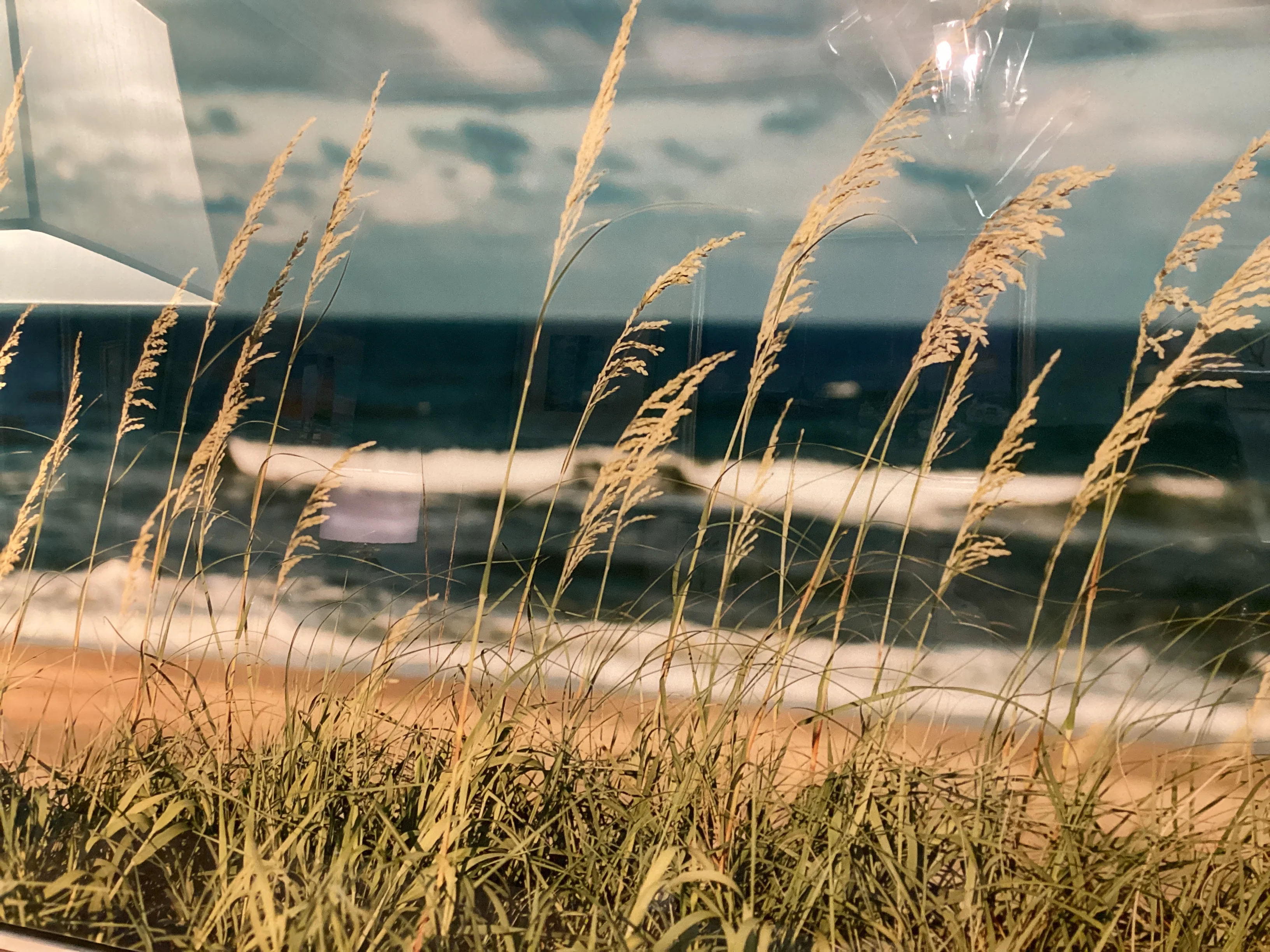 Silver Framed Print Beach Through the Dunes - Image 2