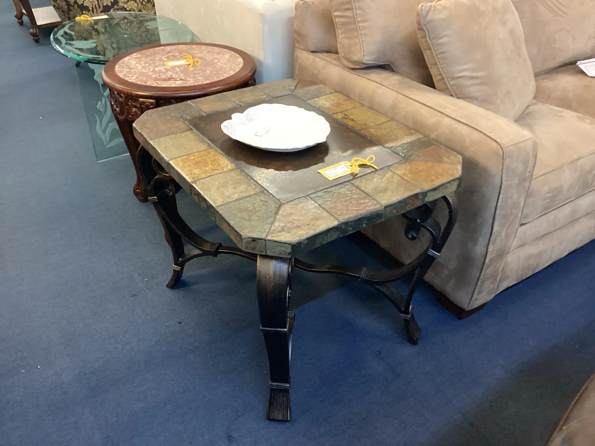 Slate End Table