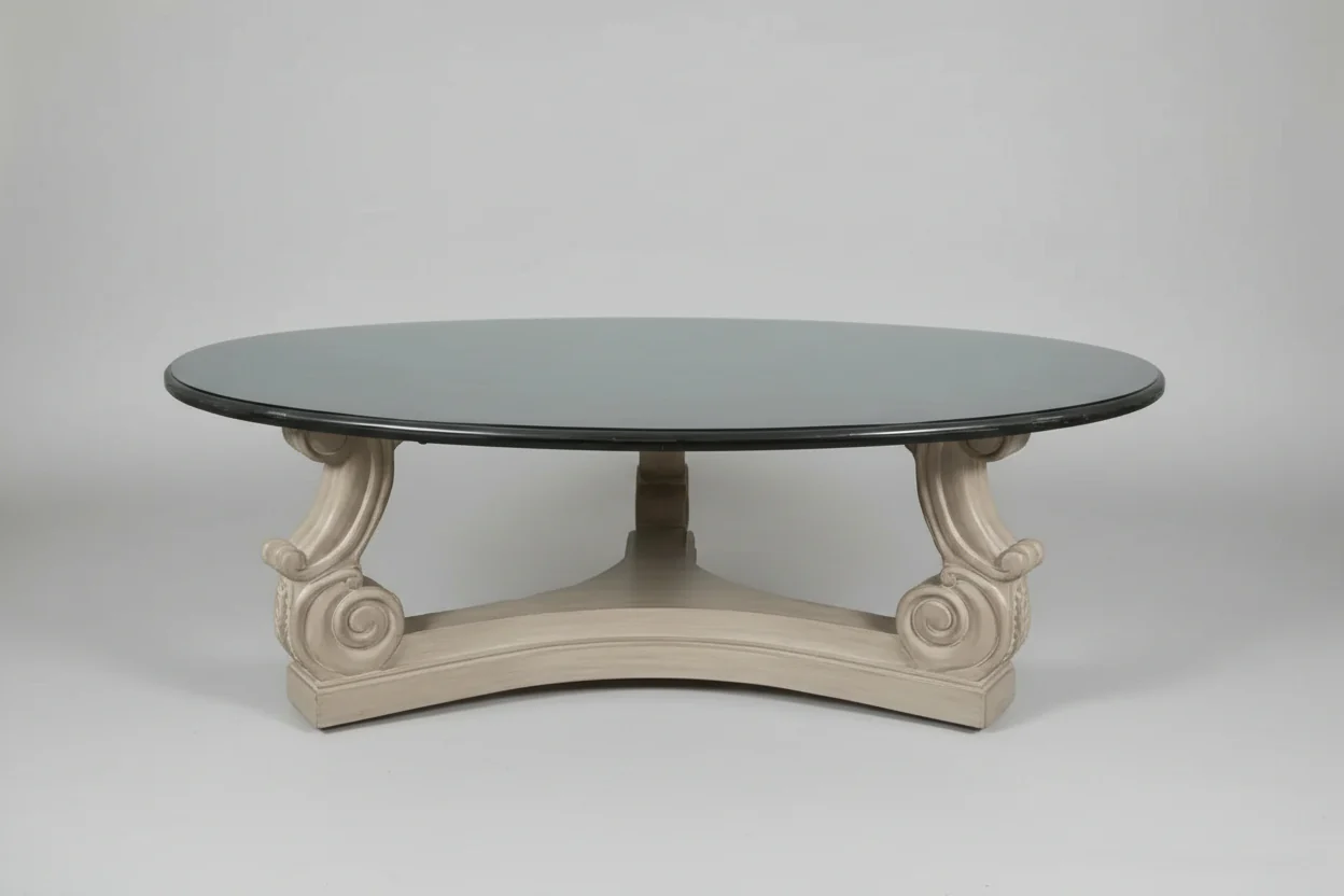 Granite Round Dining Table Carved Base