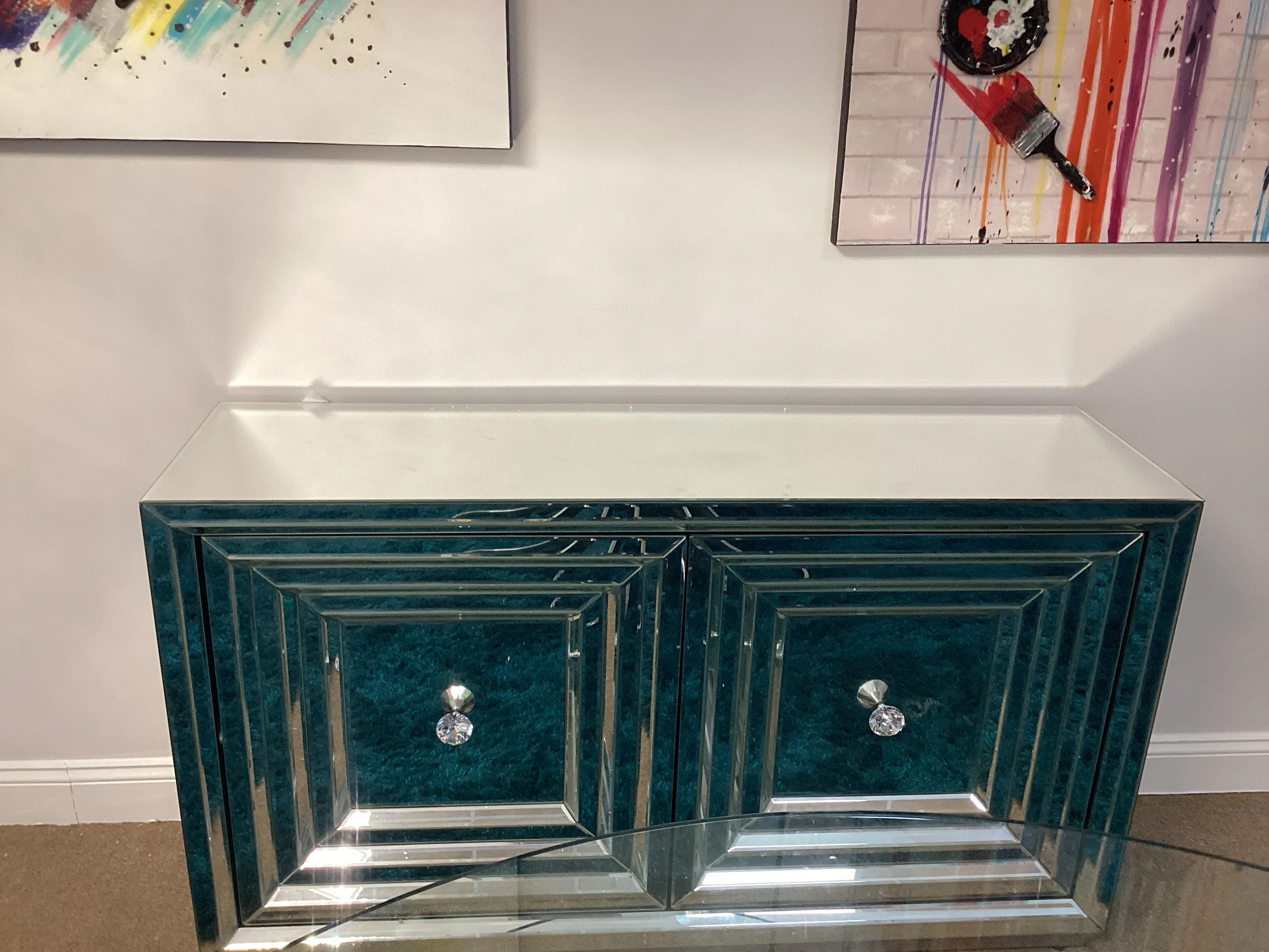 Stylecraft Mirrored Two Door Buffet - Image 2