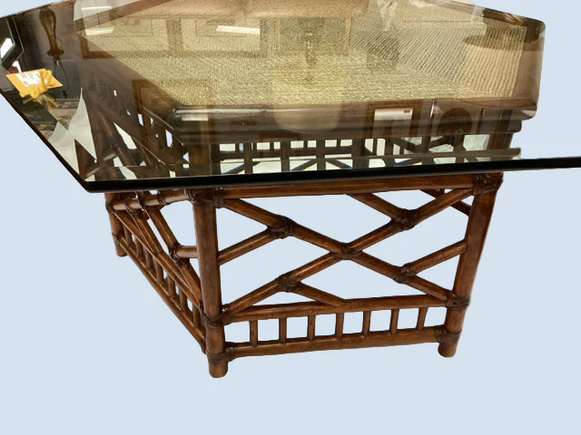 Tommy Bahama Glass Top  Coffee Table - Image 3