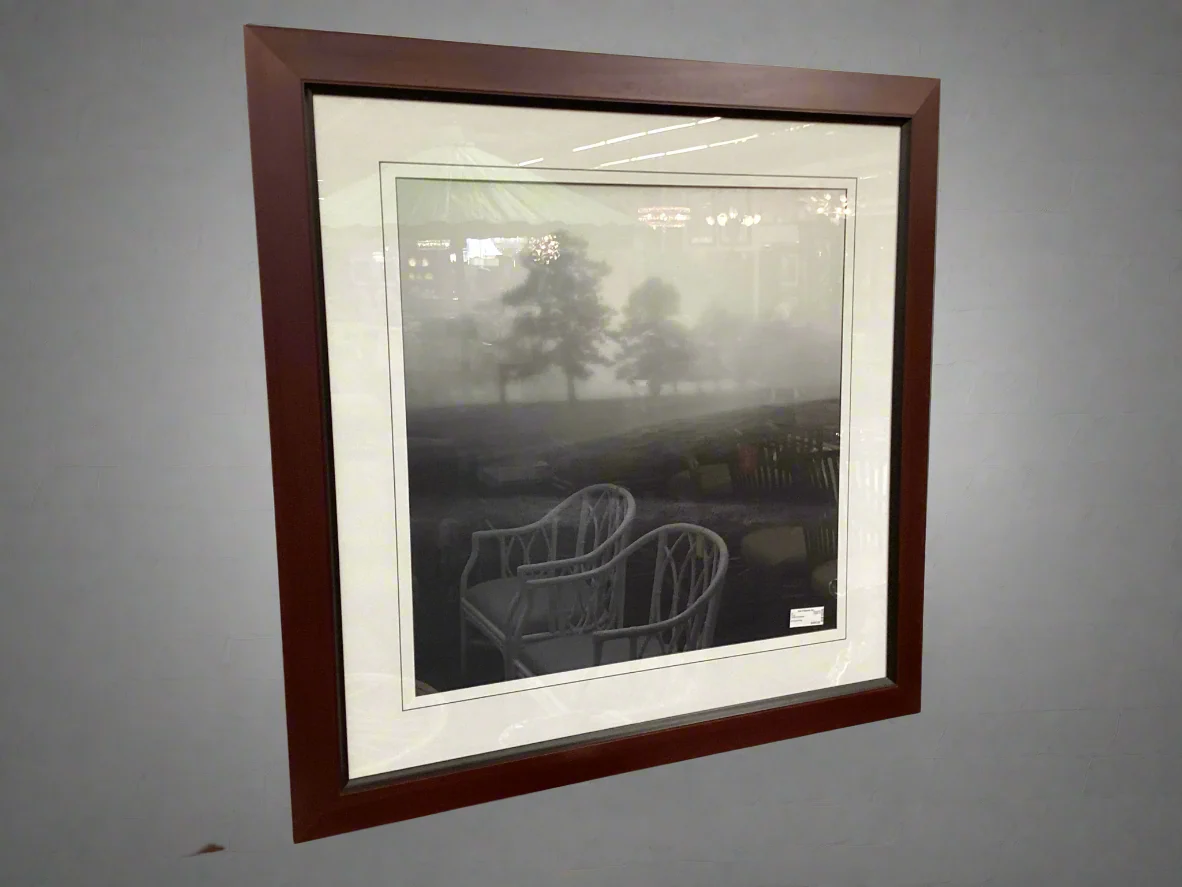 Trees In Fog Print