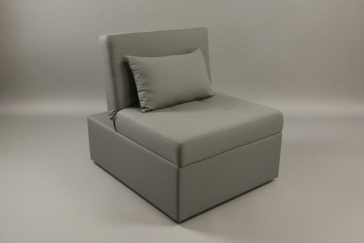 Twin Size Charcoal Medium Sofa Sleeper