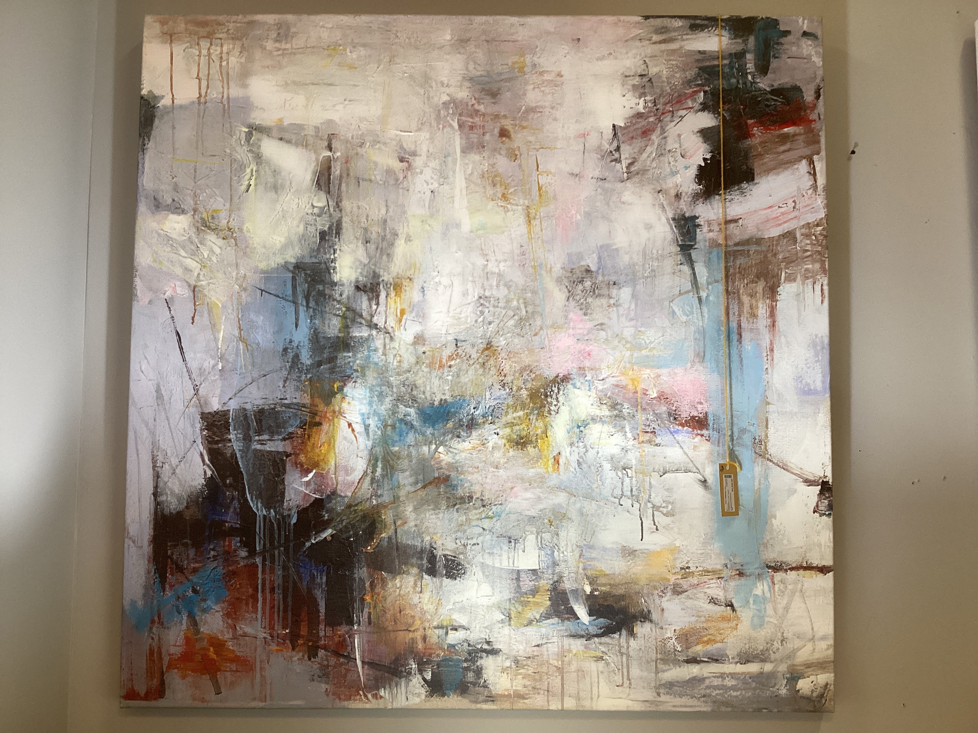 Tyler "Minimalist Abstract" Oil on Canvas Painting - Image 4