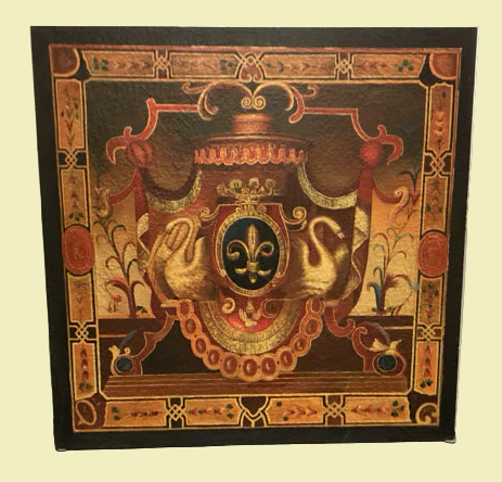 Vintage Handpainted Wall Panel