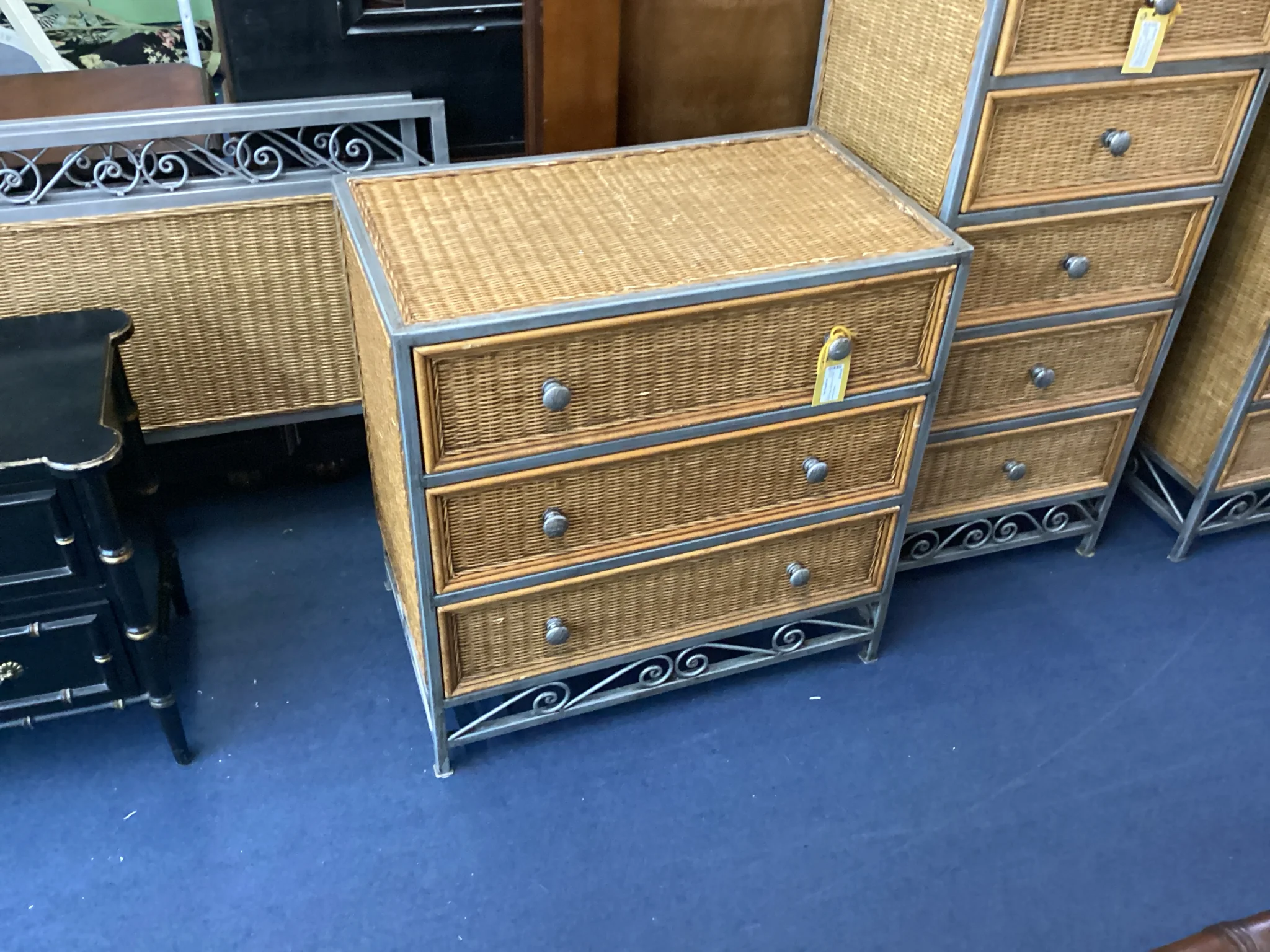 Wicker Three Drawer Chest - Image 2